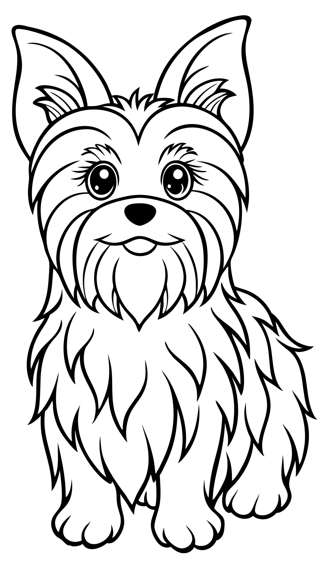 Yorkshire Terrier Pages para colorear